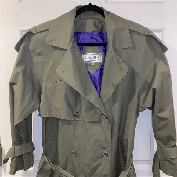 Vintage J. Gallery Trench Coat - Picture 2 of 12